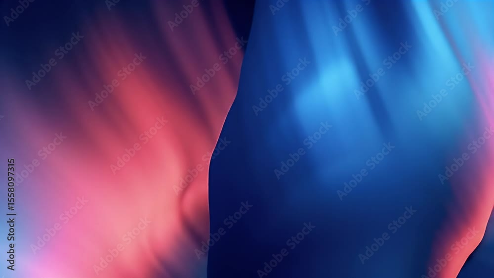 Poster Dynamic Color Transition in Abstract Flowing Forms