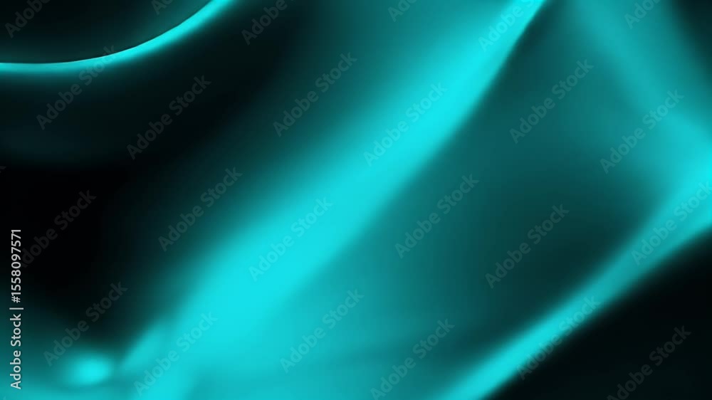 Poster teal gradient flowing abstract video background