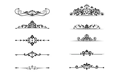 Vintage set. Floral elements for design monograms, invitations, frames, menus and labels. Graphic design of the website, cafes, boutiques, hotels, wedding invitations.