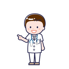 半袖医師／ななめ／男性 16