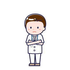 半袖医師／ななめ／男性 30