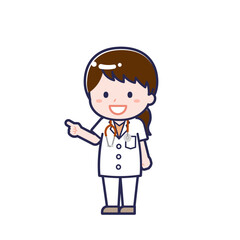 半袖医師／ななめ／女性 16