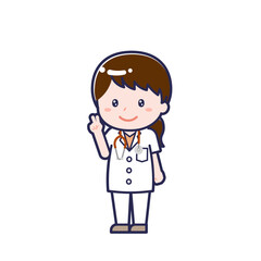 半袖医師／ななめ／女性 14
