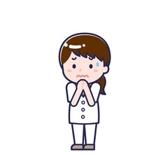 半袖医師／ななめ／女性 23