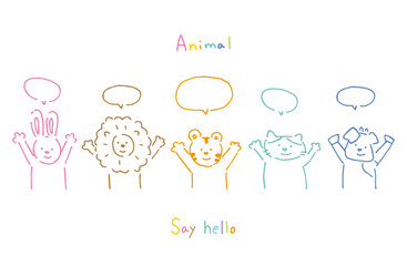 手書き風アニマル