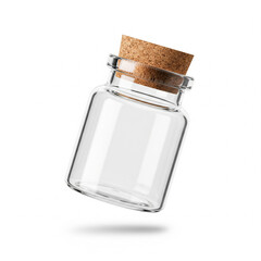 Empty glass bottle 