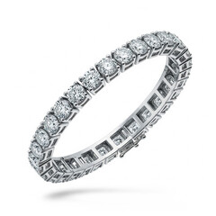 silver ring with diamonds bracelet 