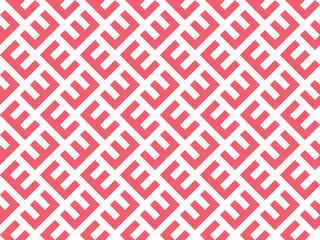 Abstract geometric pattern. A seamless vector background. White and pink ornament. Graphic modern pattern. Simple lattice graphic design