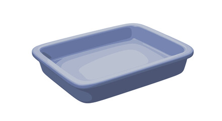 Baking tray isolated on white background  