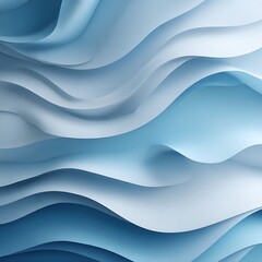 Abstract Blue Waves, Paper Texture Background