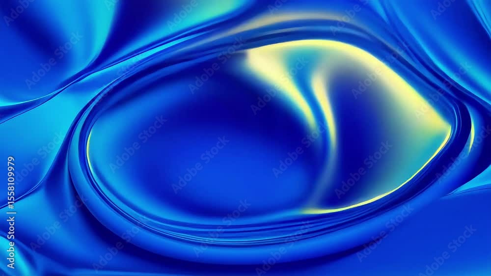 Poster dynamic blue abstract flowing design video