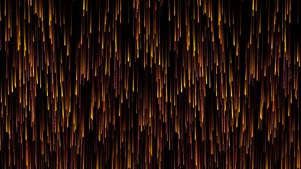 Digital rain showcasing golden and red lines, perfect for tech backgrounds, digital art projects, and futuristic design concepts. - Powered by Adobe