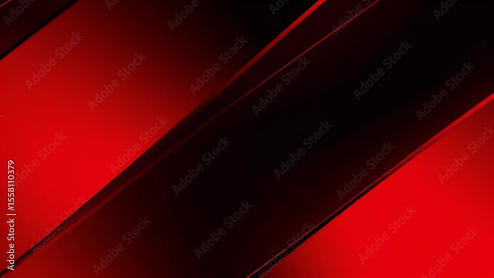 Aufkleber dynamic red and black abstract shapes in motion