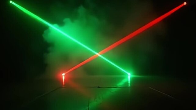 High-resolution cinematic stage lights rotating smoothly in loop-ready seamless pattern

