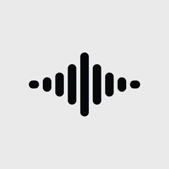 Abstract Sound Wave Icon Graphic Design Element