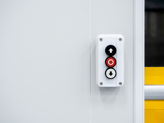 Electric roller shutter door switch with up, down and stop buttons, switch box control units for...