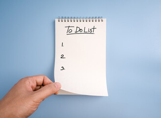 To do list, planning and checklist concept. 