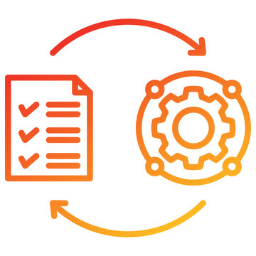 Implementation Line Gradient Icon