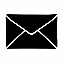 Email envelope icon, Mail symbol vector, Doodle letter envelope icon