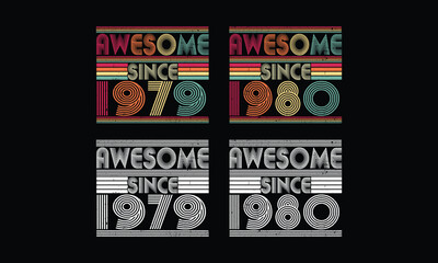 Awesome since 1979 to 1980 ,Retro Vintage bundles .45 year old Vintage. Birthday vintage gift.
