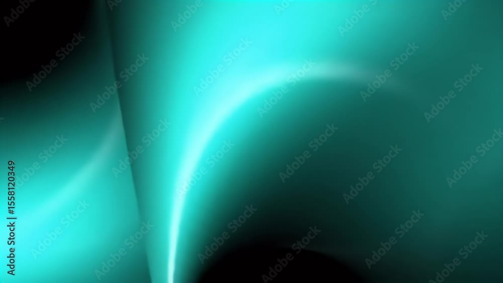Aufkleber Teal Gradient Transitions in a Dynamic Video