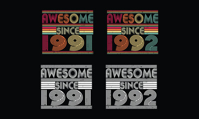 Awesome since 1991 to 1992 ,Retro Vintage bundles .33  year old Vintage. Birthday vintage gift.
