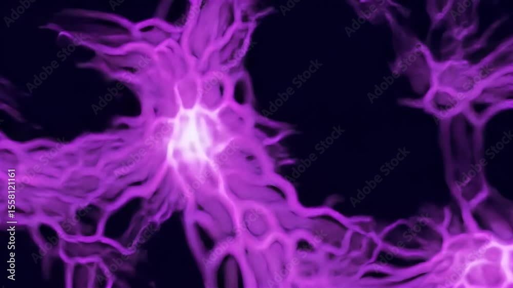 Poster abstract purple flowing patterns in motion