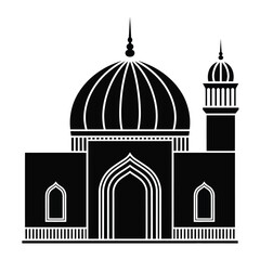 Mosque Islamic Building Religious Place Icon