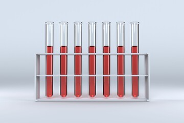 Test tube with chemical solution