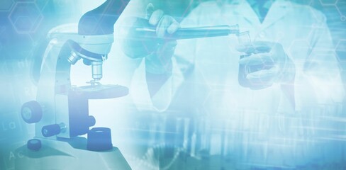 Background of Scientist working in laboratory