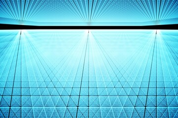 Shiny blue squares on black background