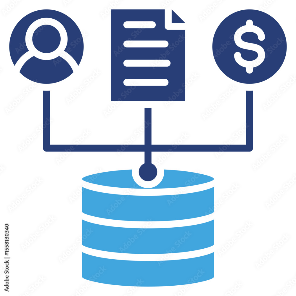 Poster Data Collection Two Color Icon