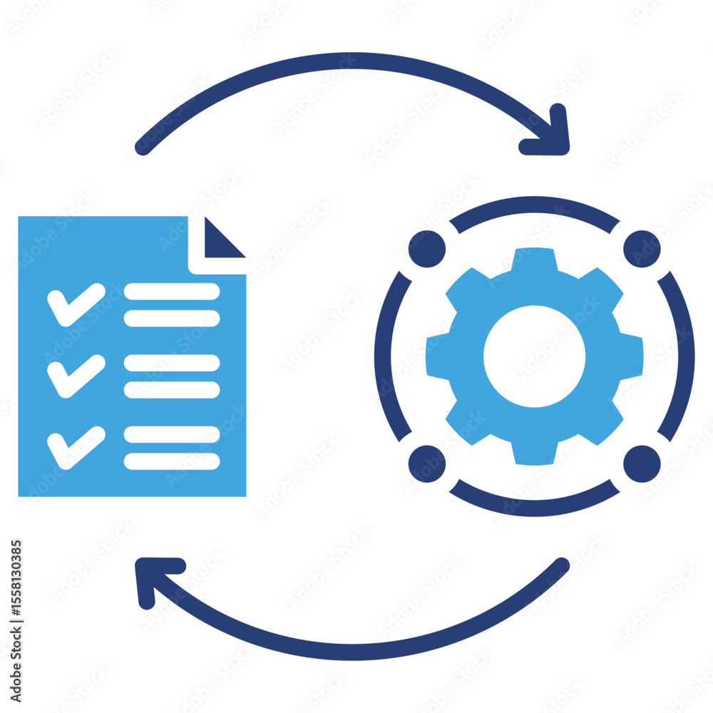 Poster Implementation Two Color Icon