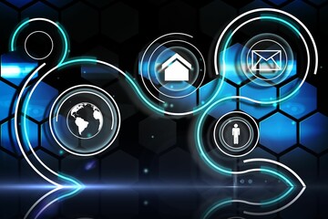 Futuristic technology interface