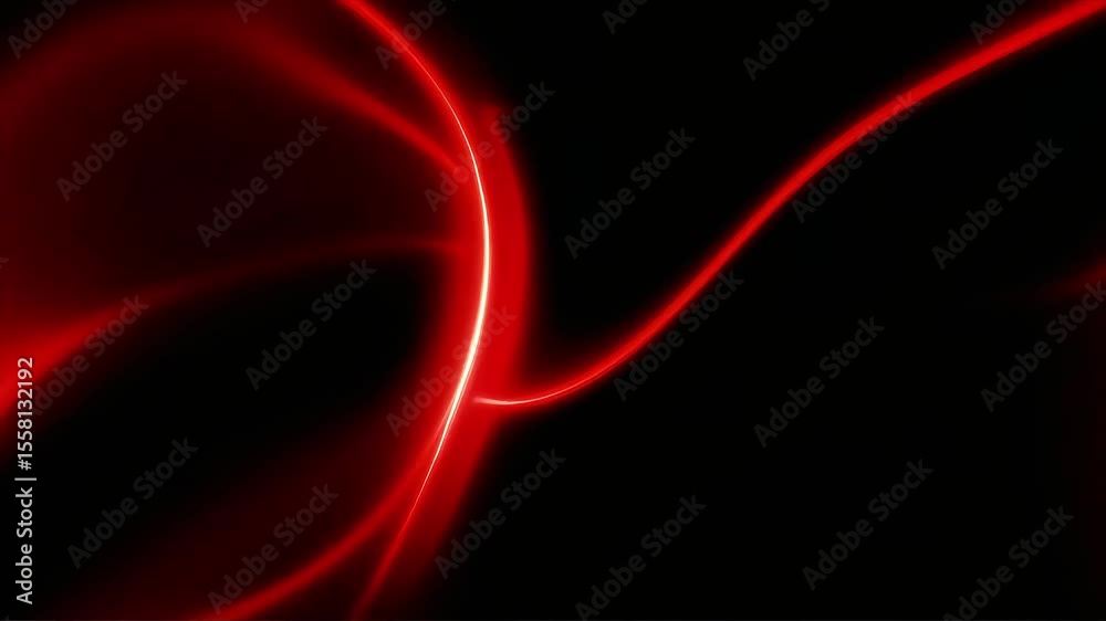 Aufkleber dynamic red light trails in abstract motion
