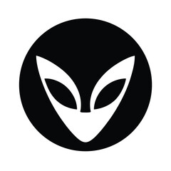 Alien Head Icon Vector Illustration
