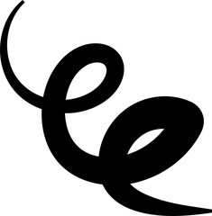 Bold curved lines. Elements for decoration