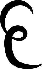 Bold curved lines. Elements for decoration