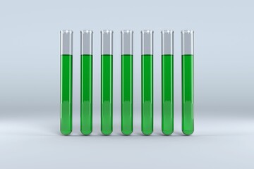 Test tube with chemical solution
