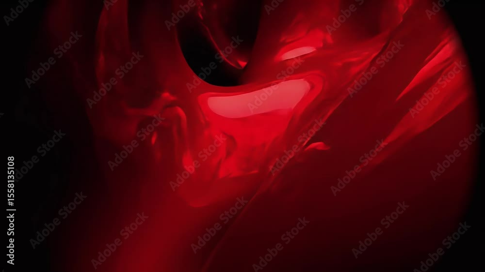Poster deep red fabric texture in motion video