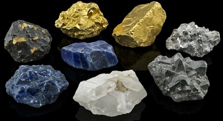 Precious Metals and Minerals A Colorful Assortment of Geological Treasures