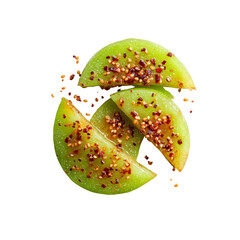Spicy Lime Slices with Chili and Sesame Seeds - Mexican Snack
