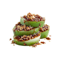 Delicious Green Apple Salad with Spicy Sesame Dressing - Close-Up