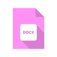 DOCX file icon, Office Open XML Document file icon on transparent background