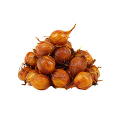 Pile of Roasted Baby Onions, Close-up