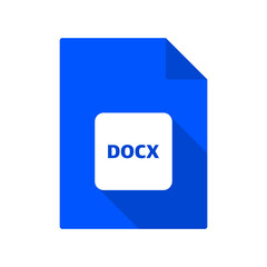 docx vector file icon on transparent background