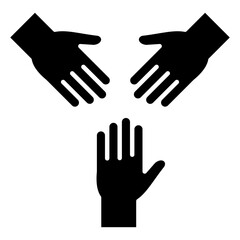 Support Glyph Icon Element For Design