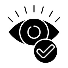 Visibility Glyph Icon Element For Design