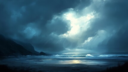 Obraz premium Natural Backgrounds: Stormy Sky