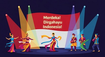 Celebrating Indonesian Independence Day A vibrant display of traditional dance and music